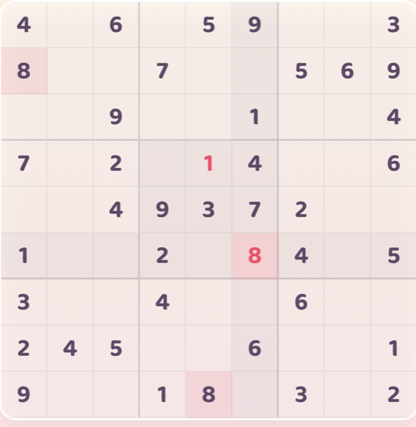 JuicyBrain sudoku gameplay screenshot